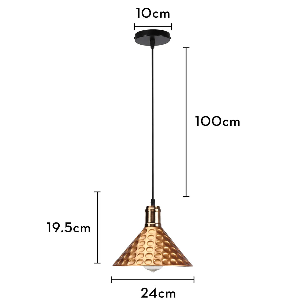 Iron Pendant Light for Dining Room, Kitchen, and Bedroom