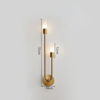 Minimalist Gold Black Wall Sconces for Bedroom Stairway Balcony Lighting