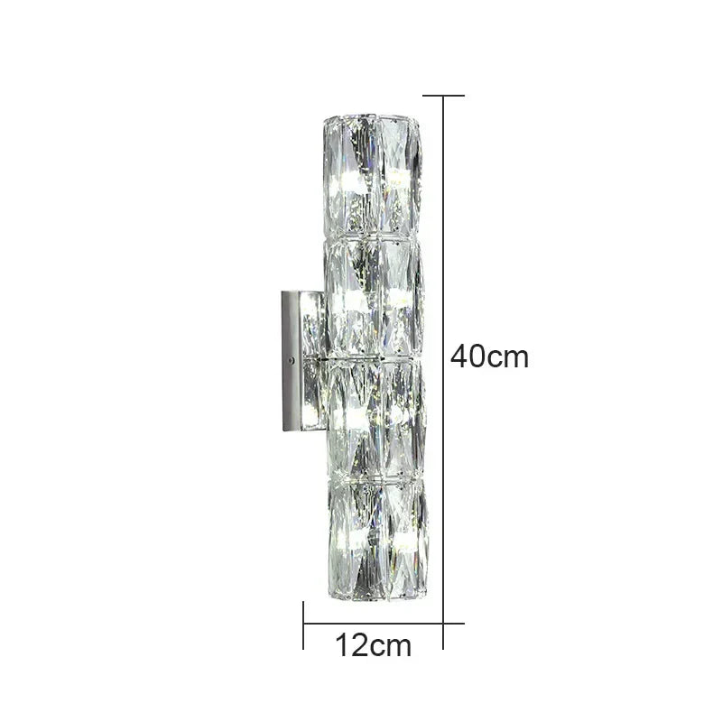 Crystal High-End Wall Lamp for Luxury Living Room, Bedroom, Villa Lighting