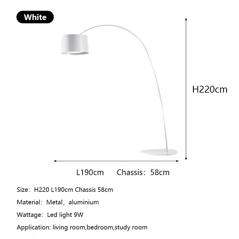 Modern Vertical LED Floor Lamp: Minimalist Nordic Design for Home Decor Lighting