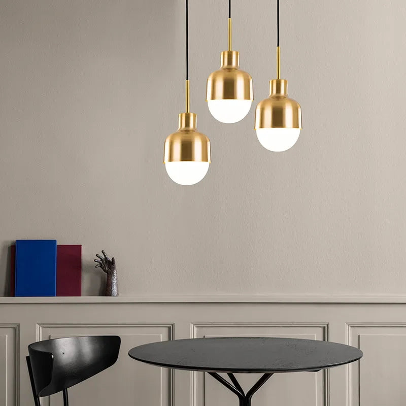 Gold Iron Pendant Light for Kitchen Dining Room Restaurant Decor