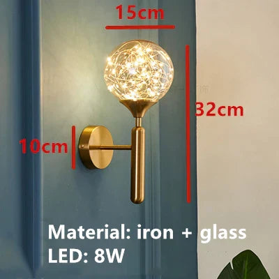 Nordic Glass Bubble LED Chandelier: Modern Parlor Dining Room Lighting for Romantic Atmosphere