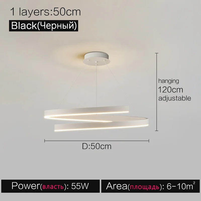 Modern Minimalist Chandelier Ceiling Light for Living Room and Dining Room