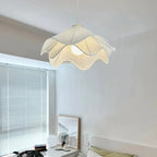 Petal Chandelier Light: Modern Fabric Ceiling Pendant for Bedroom, Living Room, Dining Room