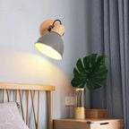 Nordic Wooden Wall Light Industrial Wall Sconce for Bedroom Reading