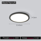 Modern Round LED Ceiling Lamp for Living Room, Bedroom, Dining Room, Balcony, and Corridor