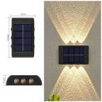 Solar Wall Lamp: Outdoor Waterproof Up/Down Lighting for Garden, Street, Landscape, Balcony