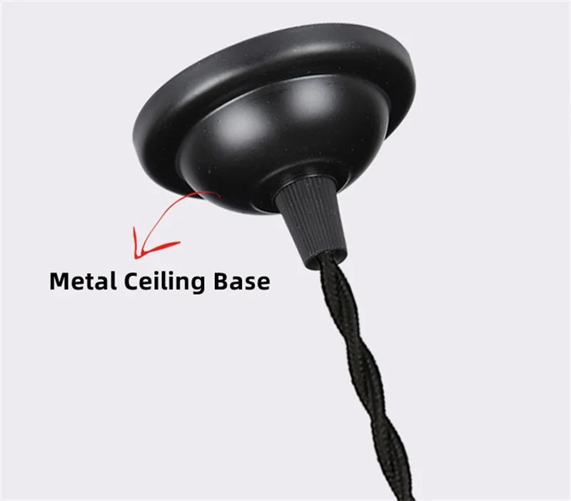 Art Deco Pendant Light with Switch - LED Bulb & Elegant Design for Indoor Decor