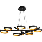 Metal Acrylic Modern Pendant Chandelier LED Light for Living Room Wall Decor