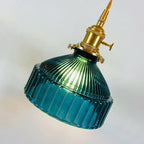 Glass LED Ceiling Chandelier: Modern, Pastoral Color, Small, Simple, Bedroom Lighting