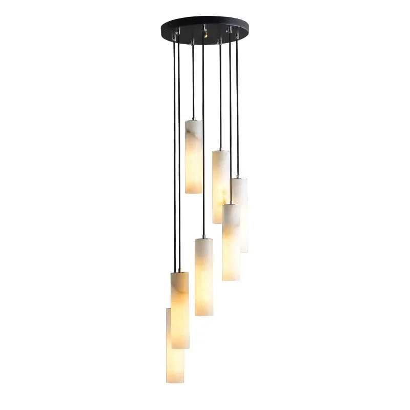 Nordic Marble Pendant Light | Adjustable Wire Loft Lamp