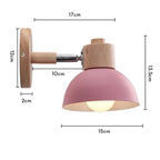 Pink Wall Lights: Nordic Minimalist Bedroom Bedside Lamps, Modern Living Room Decor