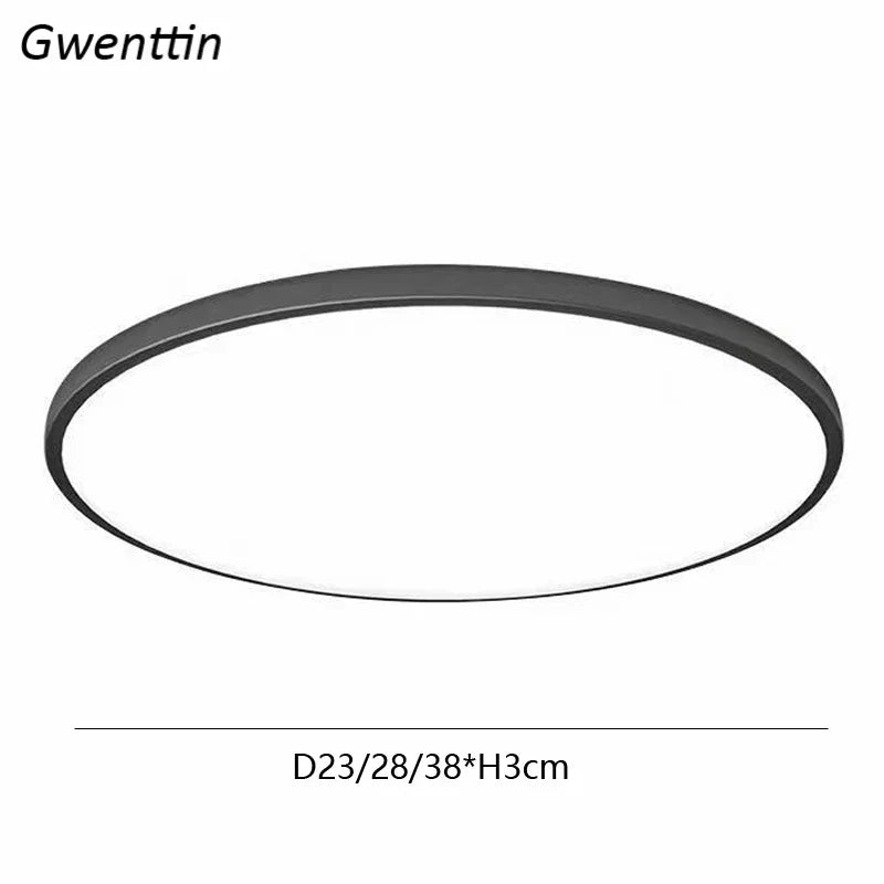 LED Round Ceiling Light Kitchen Living Room Bedroom Modern Thin Bathroom Lamp