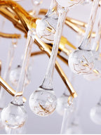 Elegant Gold Crystal Chandelier for Modern Luxury Living Spaces