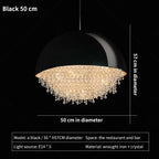 Young Luxury Crystal Chandelier Light for Living Room and Lobby