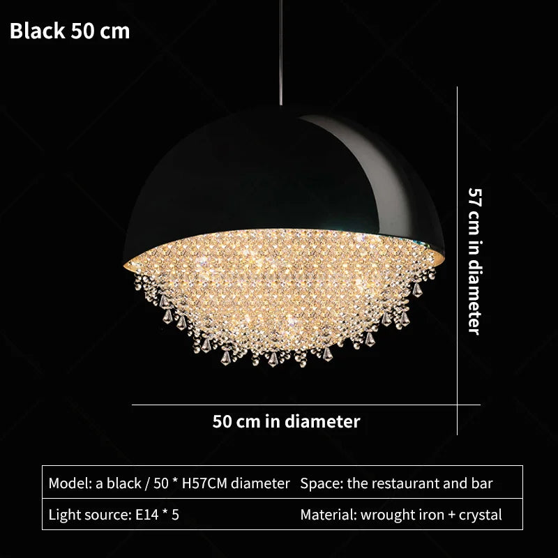 Young Luxury Crystal Chandelier Light for Living Room and Lobby