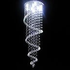 K9 Crystal Chandelier: Luxury Villa Double Staircase Living Room LED Light