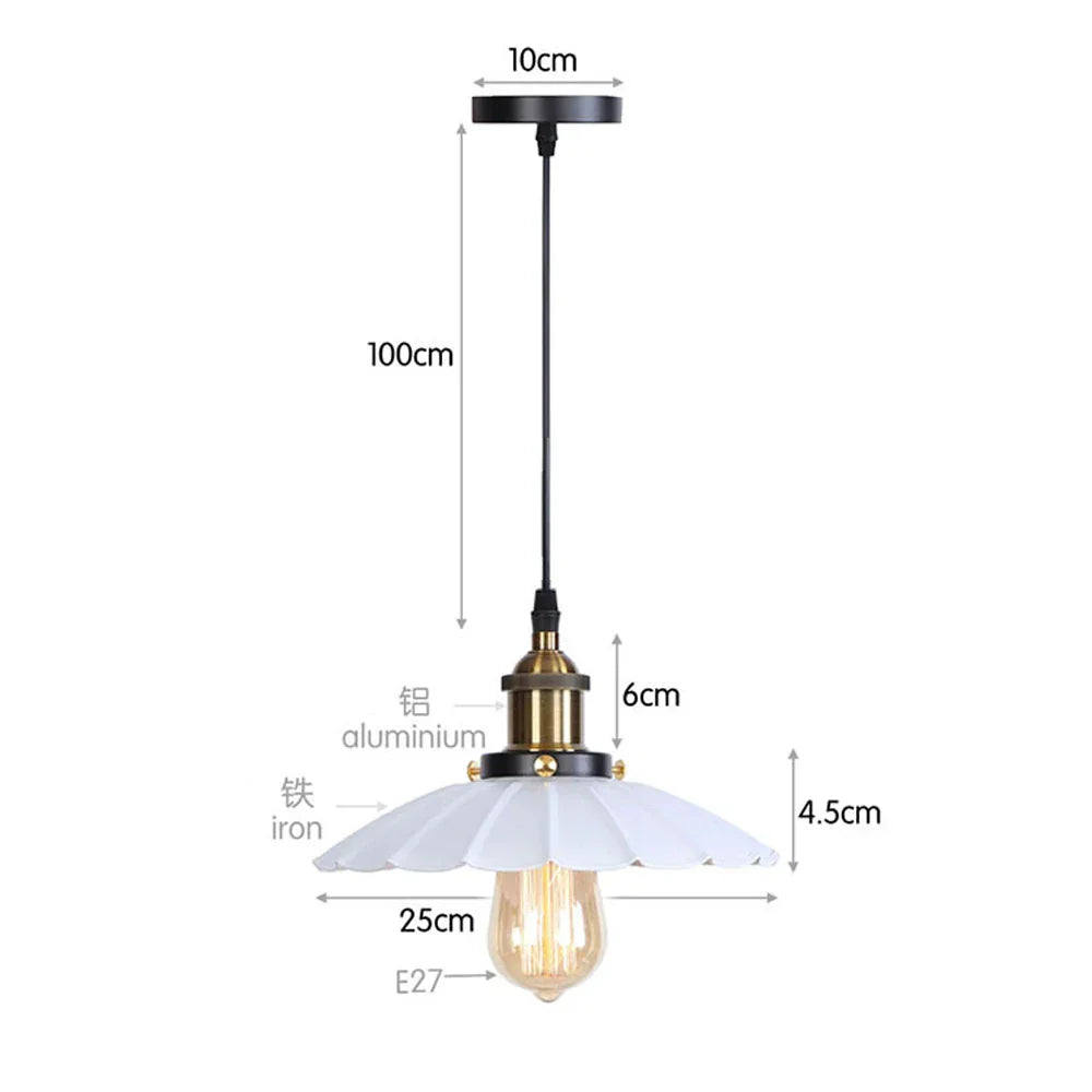 Iron Pendant Light for Dining Room, Kitchen, and Bedroom