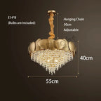 Crystal Tassles Pendant Light 2024 | Modern Luxury Chandelier for Living Room