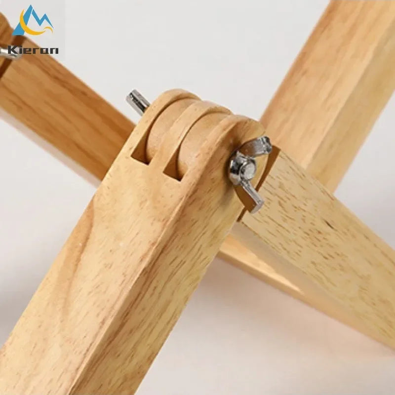 Solid Wood Doll LED Table Lamp for Bedroom Study Living Room