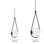 Nordic Glass Ball Pendant Lamps Water Drop LED Light Fixtures for Home Decor