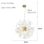Dandelion Chandelier LED Pendant Lamp for Dining Room Bedroom Shops