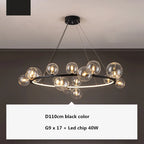 Glass Ball G9 LED Chandelier: Modern Minimalist Nordic Design