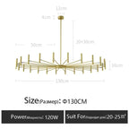 Nordic Modern Chandelier Minimalist Ceiling Light for Living Room Bedroom Dining Home