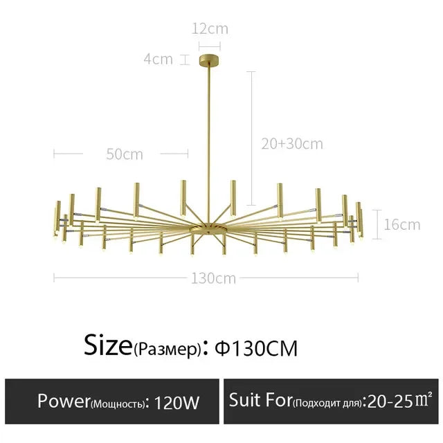 Nordic Modern Chandelier Minimalist Ceiling Light for Living Room Bedroom Dining Home