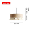 Bohemian Tassel Chandelier: Handmade Nordic Pendant Lamp for Bedroom, Living Room, Kitchen
