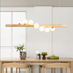 Milk White Glass Balls Pendant Chandelier for Dining Table Kitchen Island LED Lighting