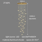Modern Crystal Chandelier for Sales Department, Living Room, Bar & Restaurant