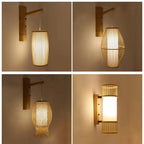 Bamboo Wall Lights: Retro Hand-woven Luminaire for Bedroom, Corridor, Hotel, Restaurant Decor
