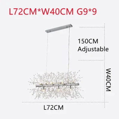 Dandelion Chandelier LED Pendant Lamp for Dining Room, Bedroom, Shops