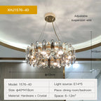 Crystal Chandelier: Luxury Nordic Post-modern Design for Living Room, Bedroom, Dining Room