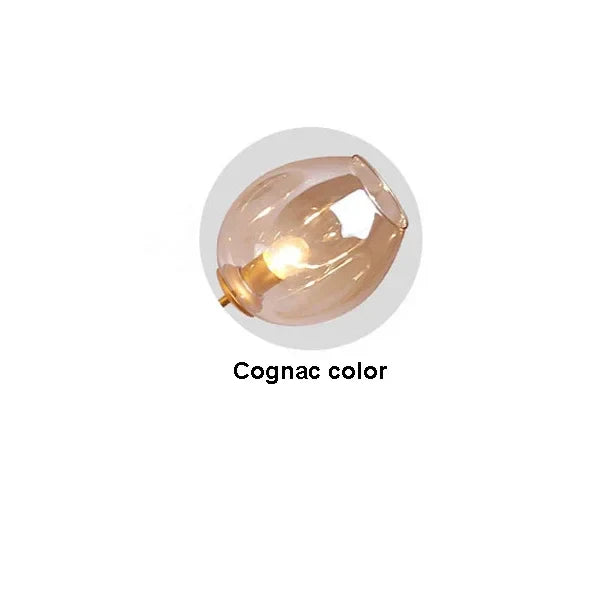 Modern Glass Chandelier Nordic Designer Pendant Light Industrial Hanging Light