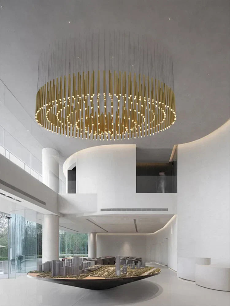 LED Chandelier: Custom Hotel Lobby Lighting Solution