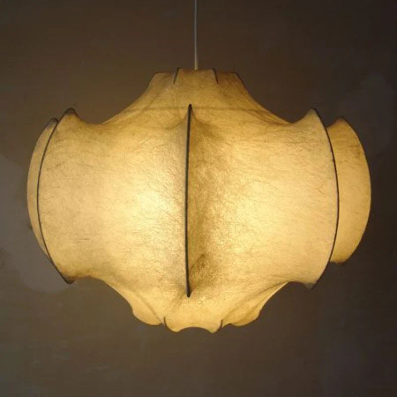 Italian Silk Pendant Lights: Designer Luxury for Interior Decor in Living Room, Bedroom, Dining.