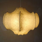 Italian Silk Pendant Lights: Designer Luxury for Interior Decor in Living Room, Bedroom, Dining.