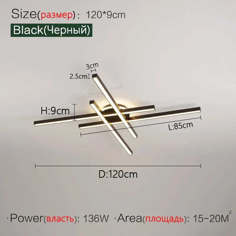 2023 Nordic LED Ceiling Chandelier for Living, Dining, and Bedroom