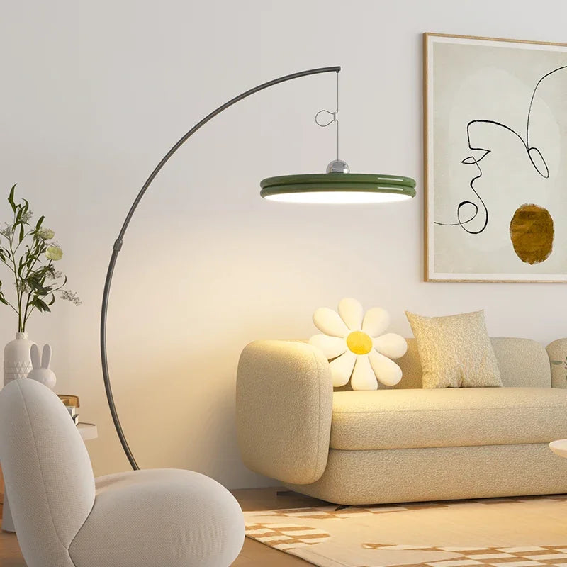 Nordic LED Floor Lamp Modern Minimalism Light Luxury Living Room Fishing Lamp