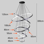 Nordic Home Stair Chandelier Living Room Bedroom Dining Room Pendant Lights Ceiling Light Indoor Lighting