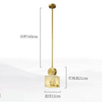 Marble LED Chandelier Single Head Hanging Lamp