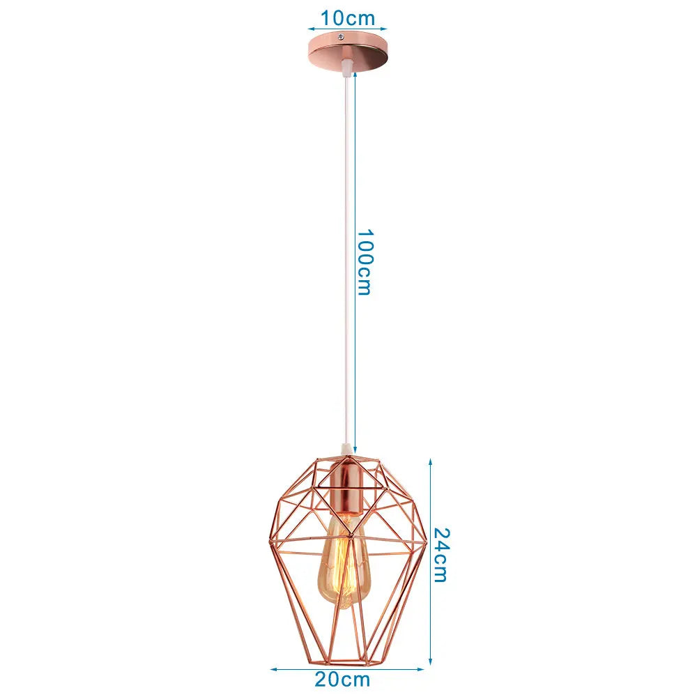 Industrial Retro Loft LED Pendant Light for Home Living Room Kitchen