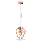 Industrial Retro Loft LED Pendant Light for Home Living Room Kitchen