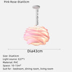 White Rose Ceiling Chandelier: Modern Design for Bedroom, Living Room, Kitchen