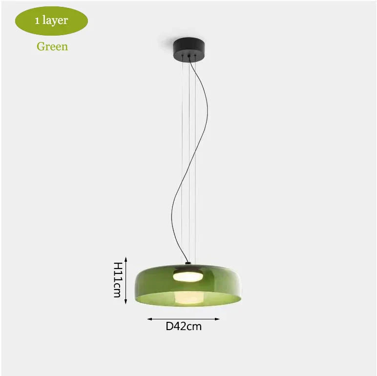 Nordic Glass Chandelier: Modern Ceiling Pendant Lights for Living and Dining Room