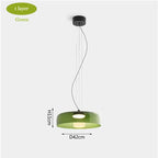 Nordic Glass Chandelier: Modern Ceiling Pendant Lights for Living and Dining Room