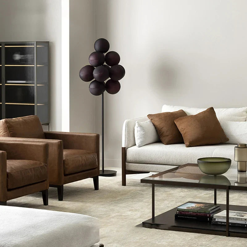 Grape Chandelier: Modern Glass Ball Pendant Lamp for Living Room and Bedroom