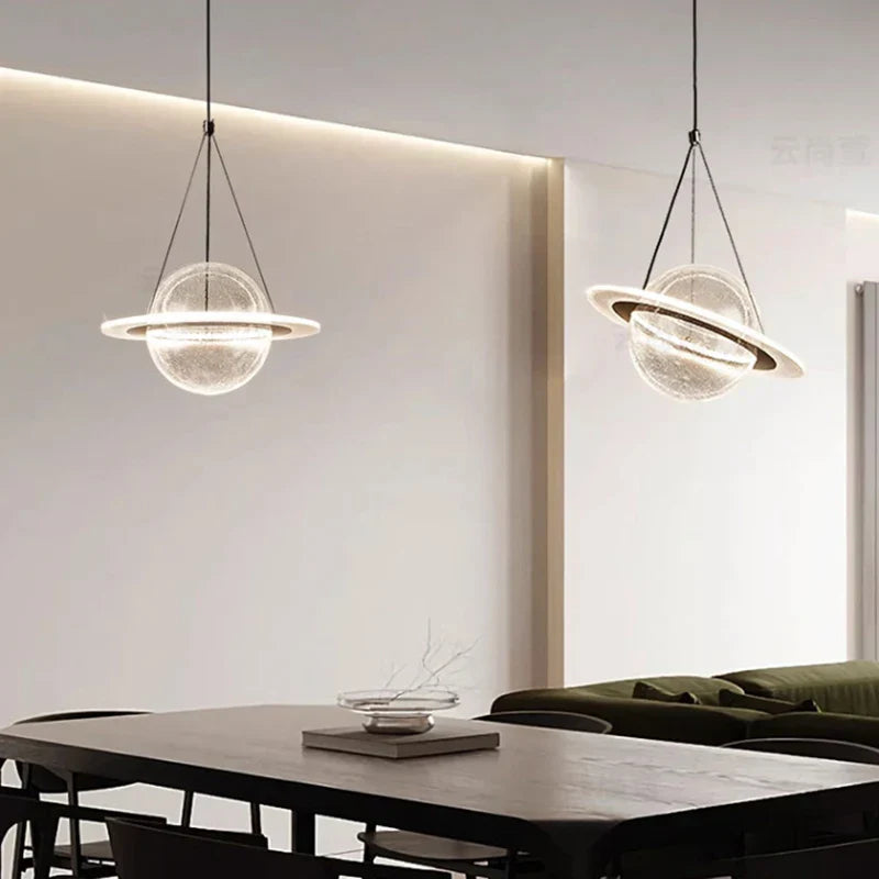 Nordic Globe Acrylic LED Chandelier Room Decor BED Lights